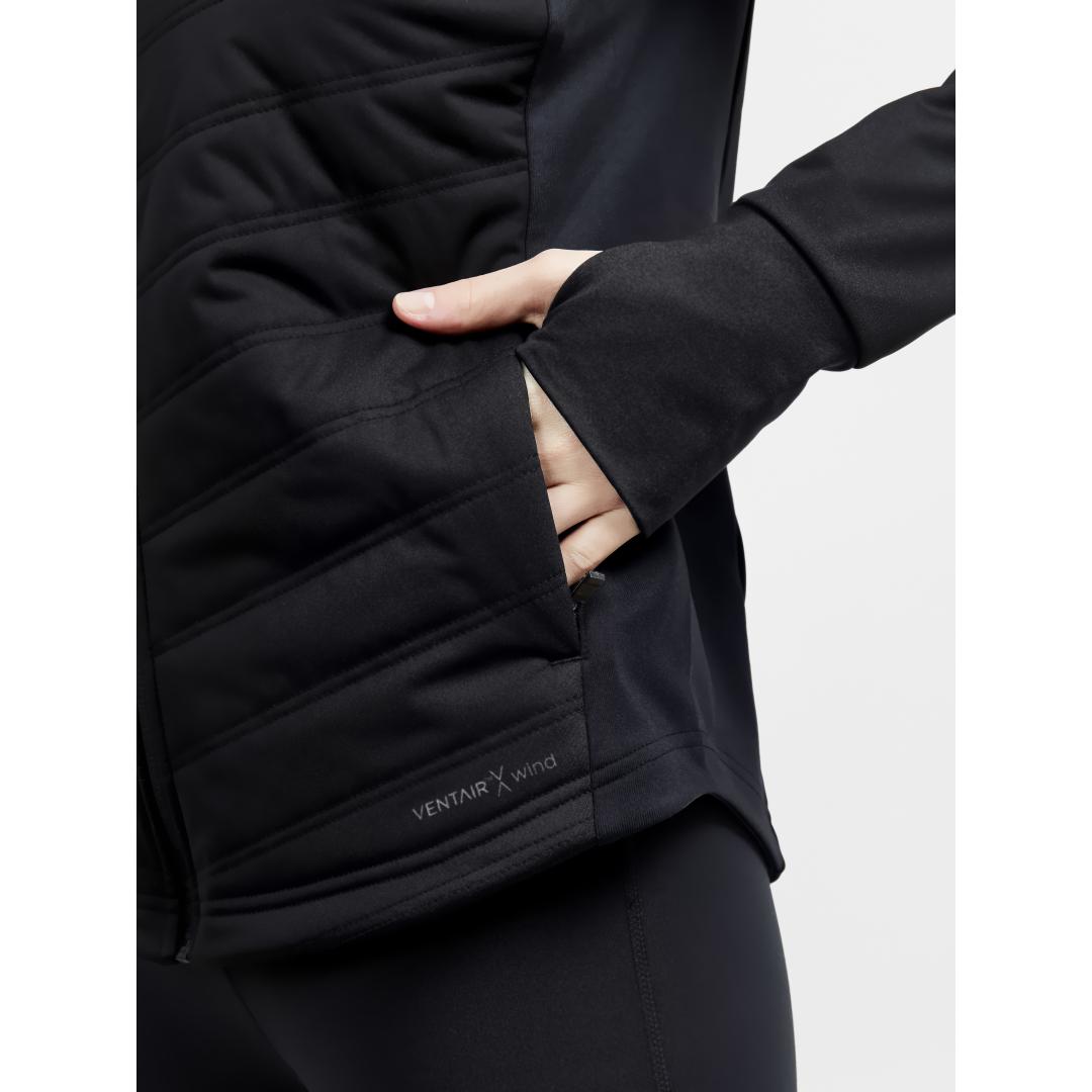 Fitted CRAFT Quilted Jacket -Black- AACR 2025 Finisher Embr.