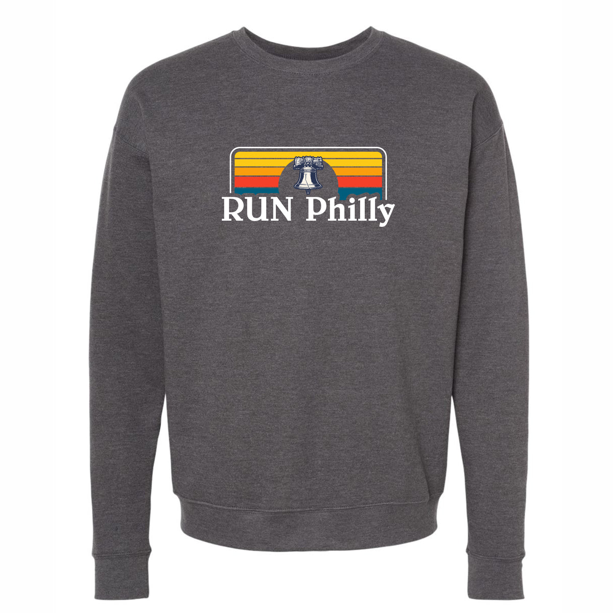 Adult Crew Sweatshirt -Charcoal Heather- PMW Bell