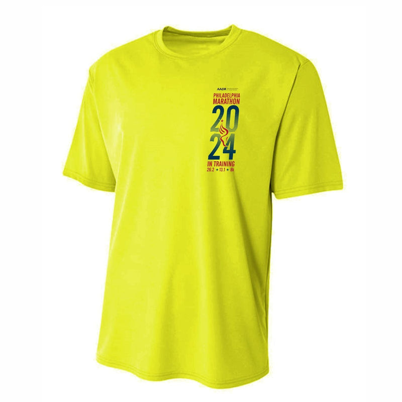 Tech UPF40+ Tee -Hi Viz- 2024 In Training ("Loose Fit")