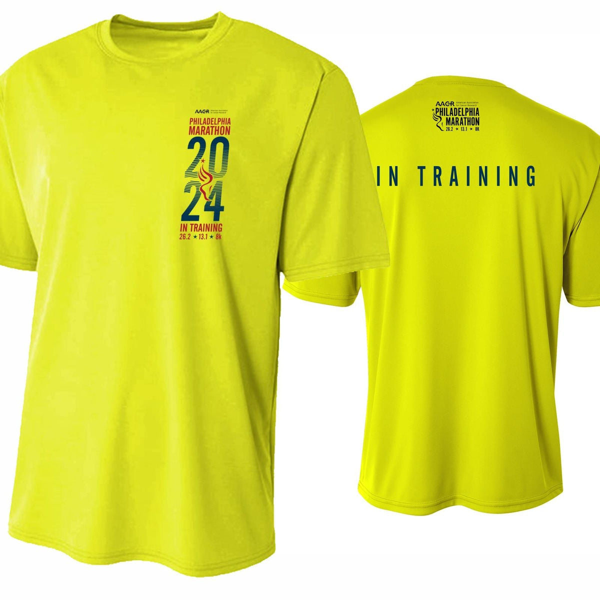 Tech UPF40+ Tee -Hi Viz- 2024 In Training ("Loose Fit")
