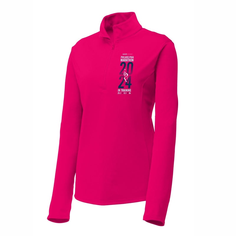Tech 1/4 Zip -Pink Raspberry- 2024 In Training ("Slim Fit")