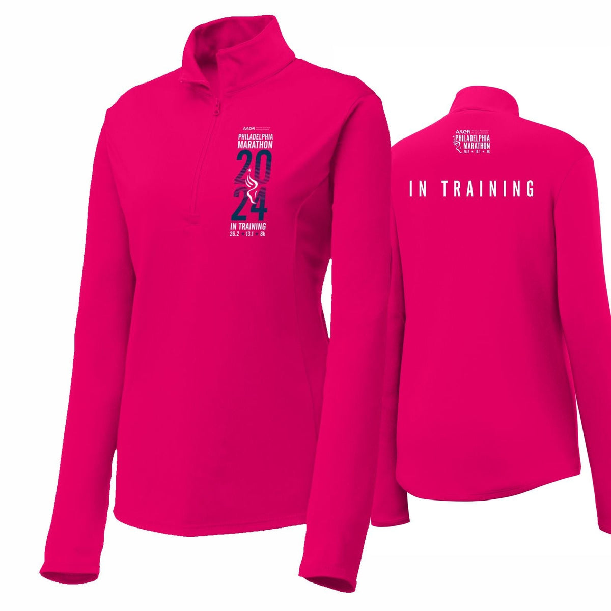 Tech 1/4 Zip -Pink Raspberry- 2024 In Training ("Slim Fit")