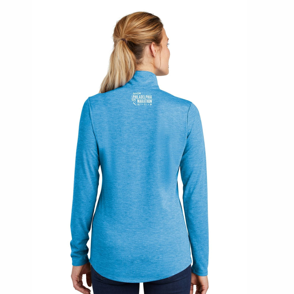 Tech Triblend 1/4 Zip -Pond Blue- AACR LCP