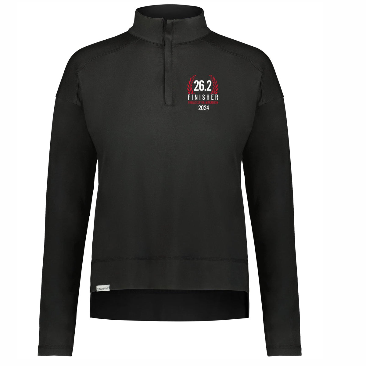 Fitted Sueded Eco 1/2 Zip -Black- AACR 2024 Finisher