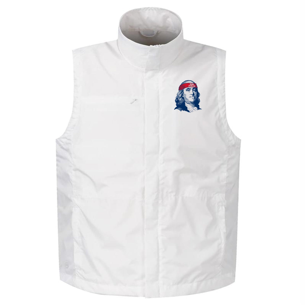 Adult Tech Zip Vest -White- Ben