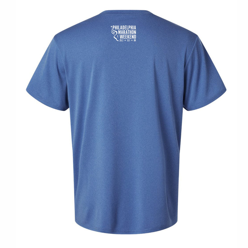 Men's Tech Tee -Heather Royal- PMW Bell