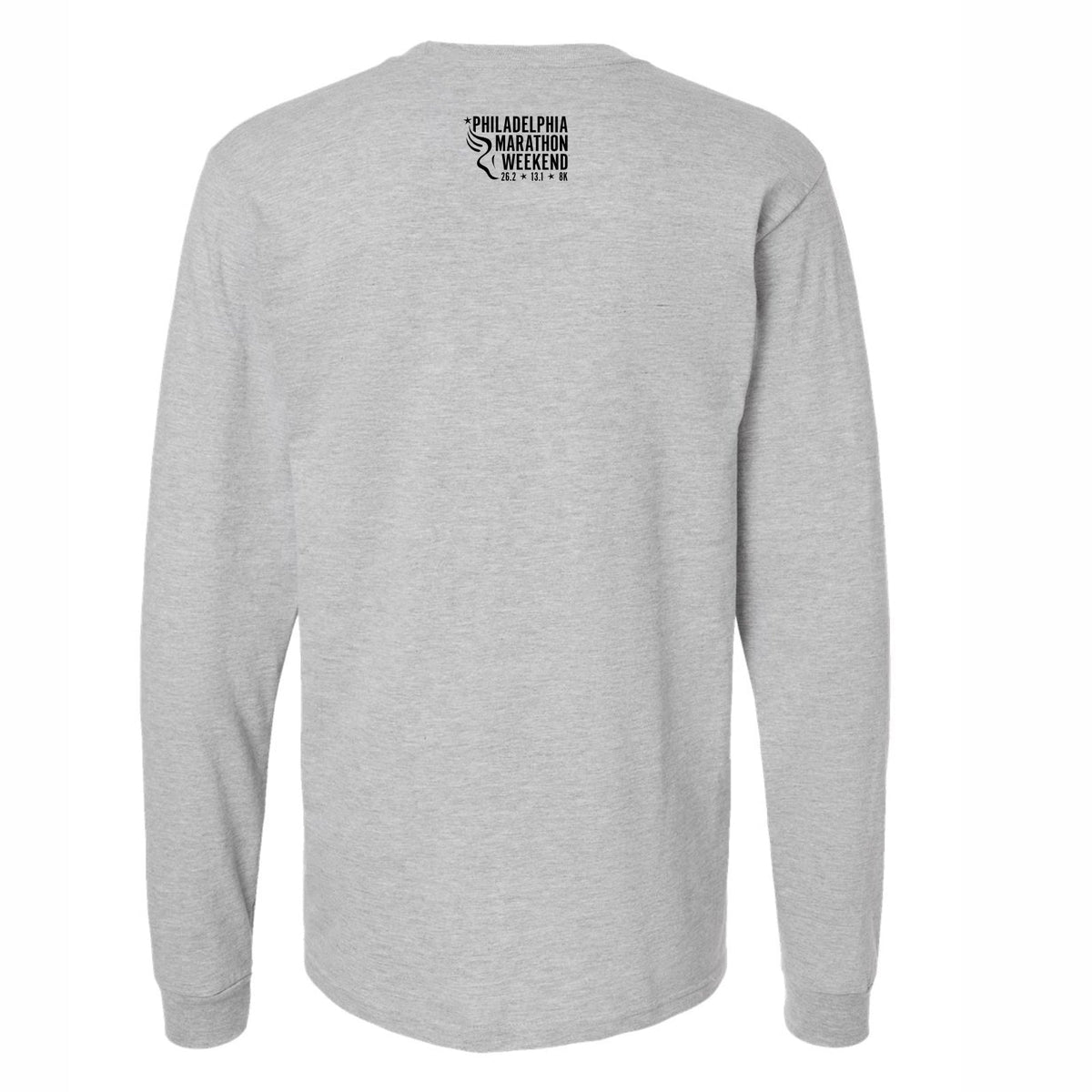 Adult LS USA Cotton Tee -Heather Grey- PMW Bell