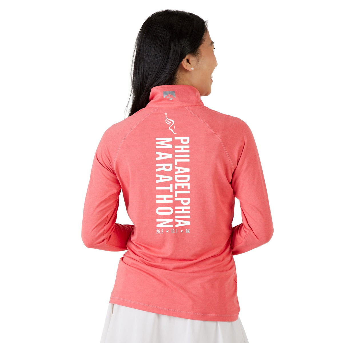 Women's Sueded Eco 1/4 Zip -Watermelon- PMW Big Back