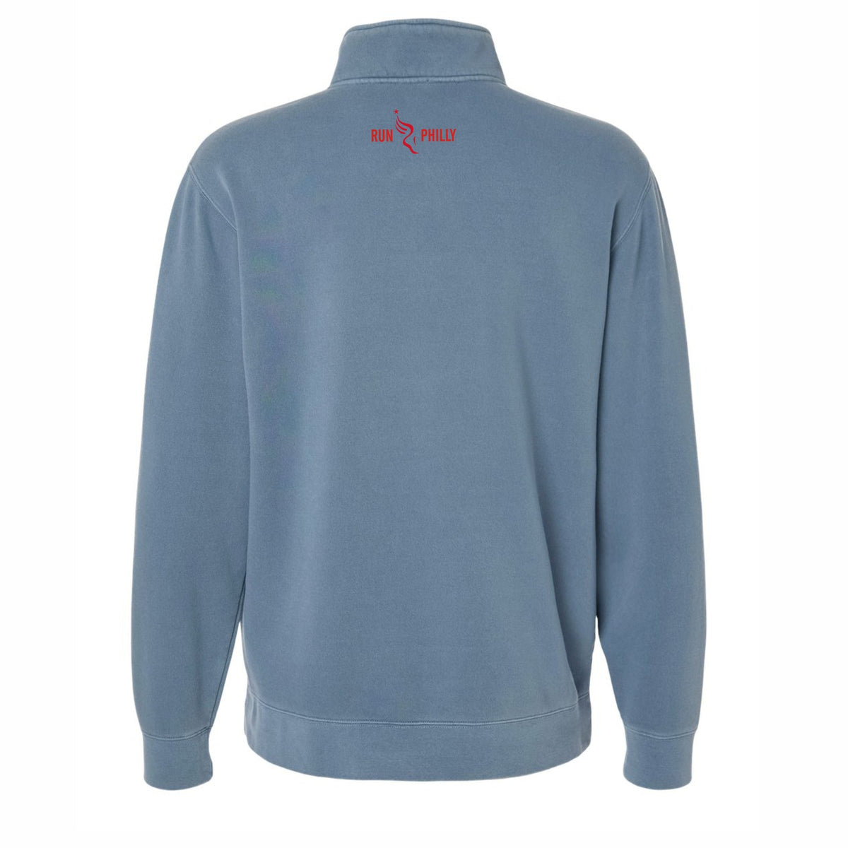 Adult Pigment-Dyed 1/4 Zip -Slate- PMW Embroidery