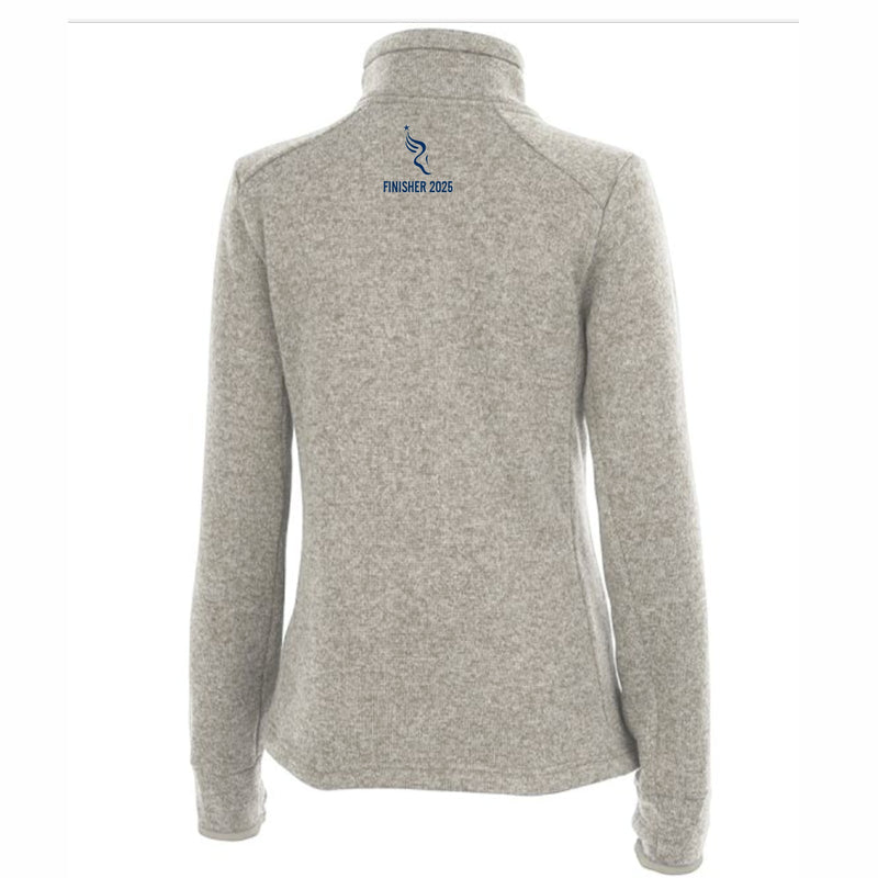 Fitted Zip Sweaterfleece -Oatmeal- AACR 2025 Finisher Embr.