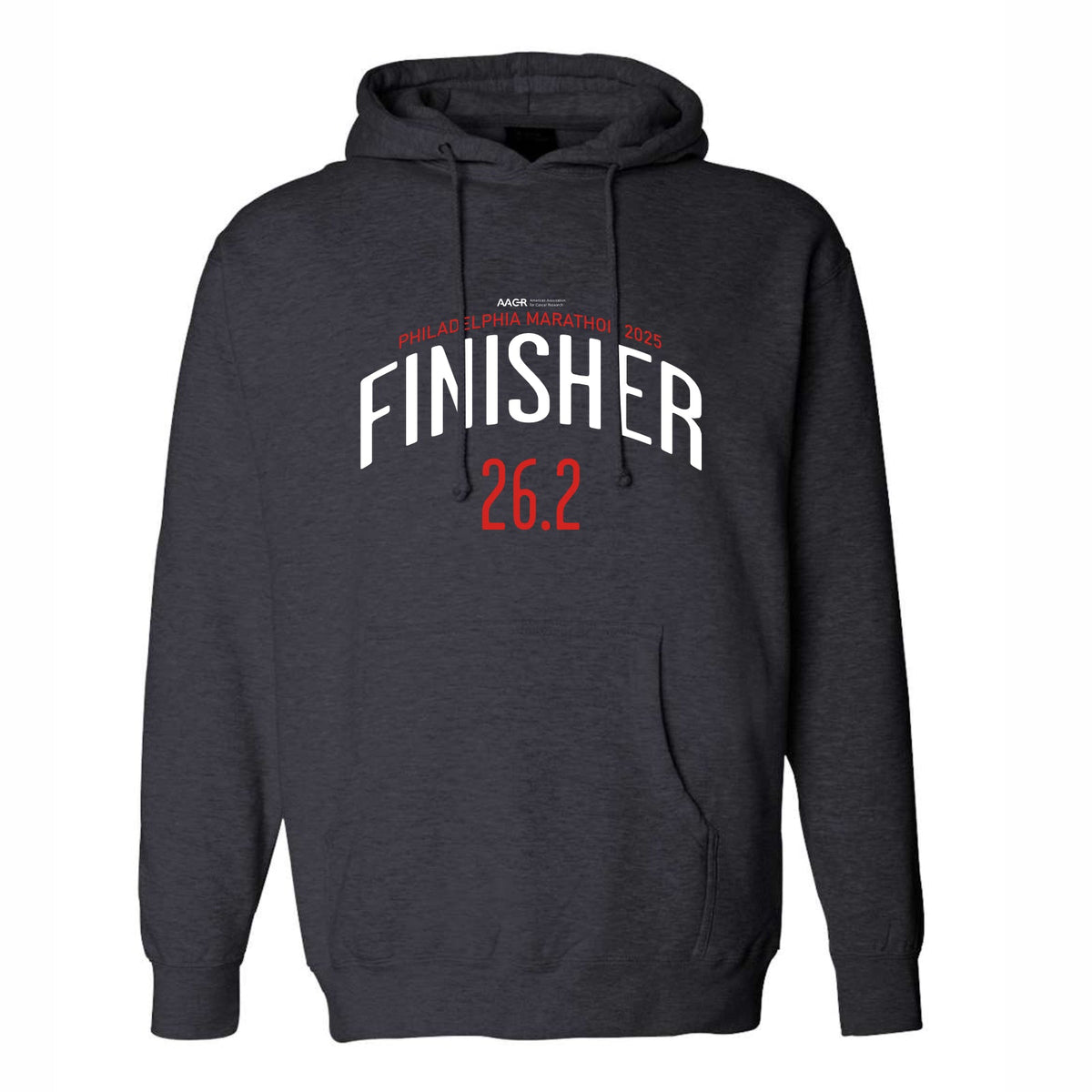 Adult Fleece Heavy Hoody -Charcoal Heather- 26.2 2025 Finisher