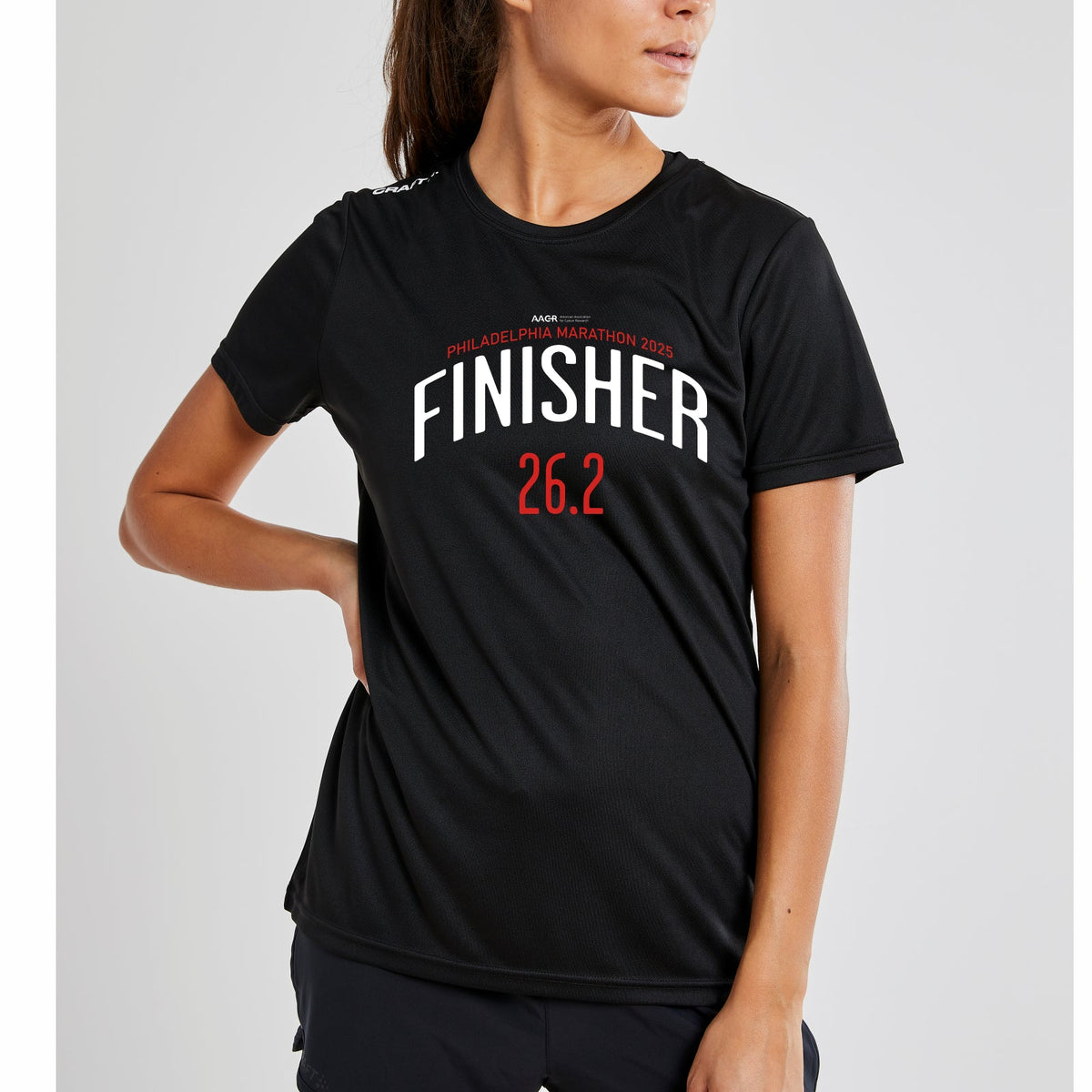 Fitted Tech CRAFT Tee -Black- 26.2 2025 Finisher