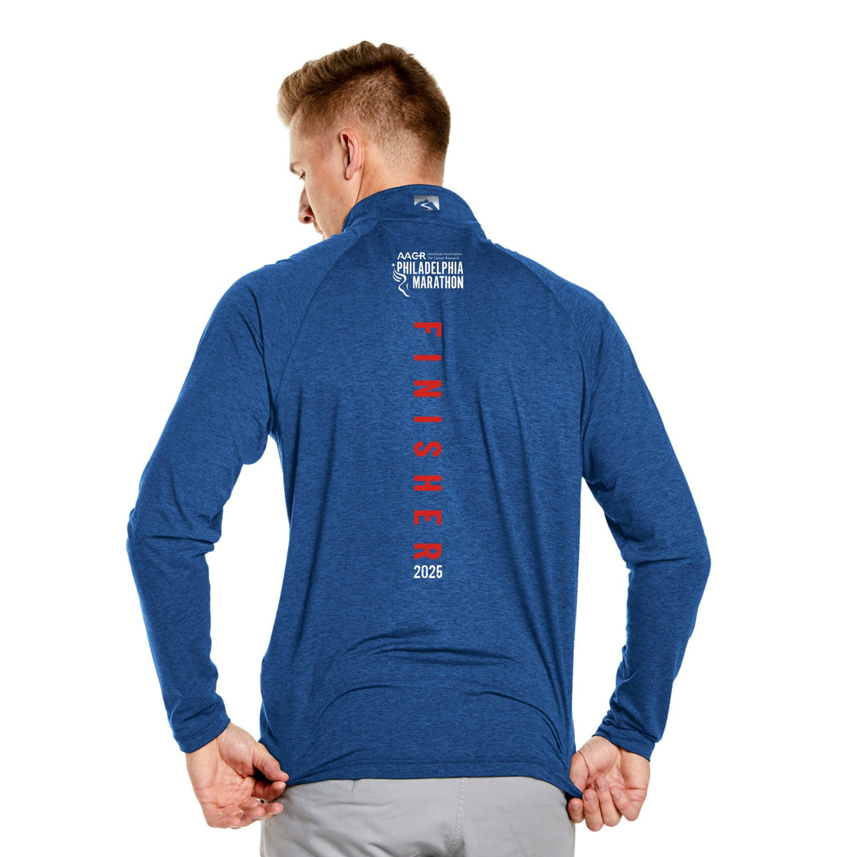 Adult Sueded Eco 1/4 Zip -Indigo- AACR 2025 Finisher