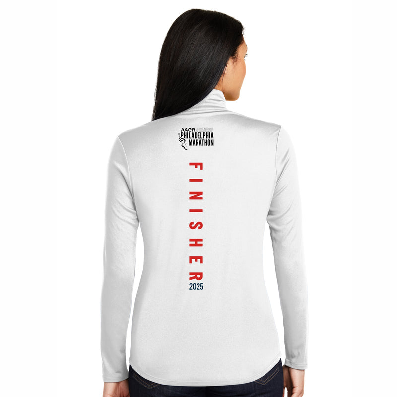 Fitted Tech 1/4 Zip -White- AACR 2025 Finisher