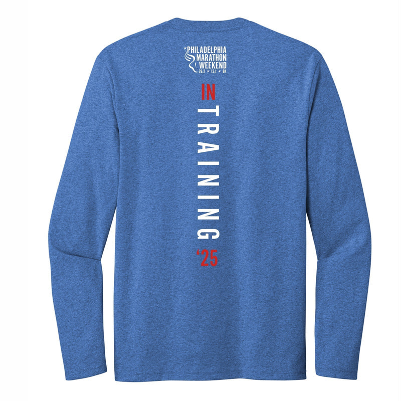 Adult LS Eco Tee -Blue Heather- PMW 2025 In Training