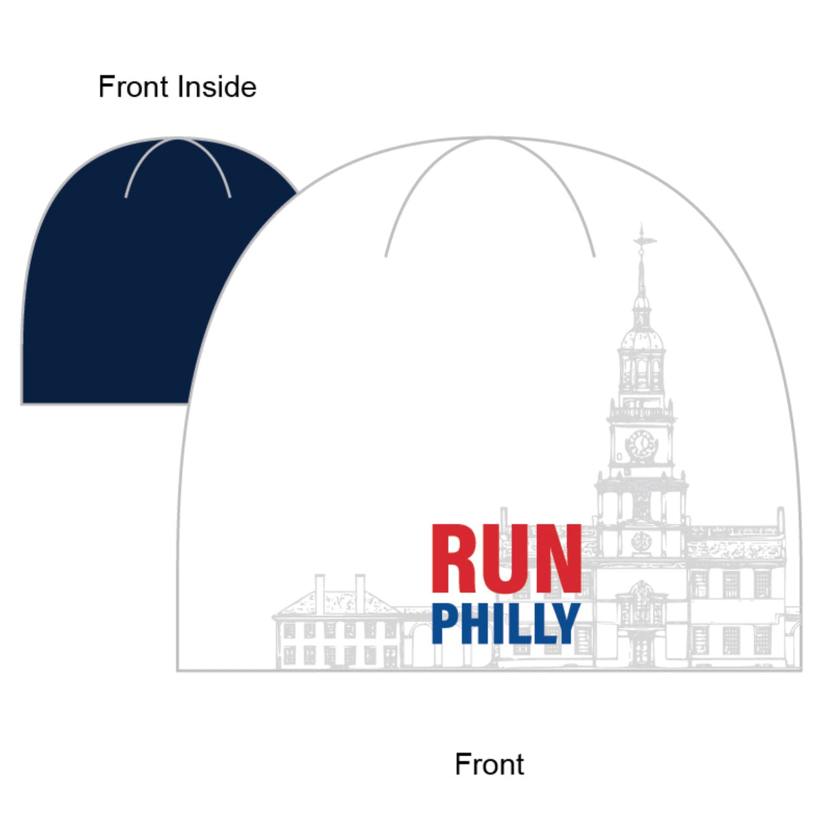 Beanie -White Tech Fleece- City Hall