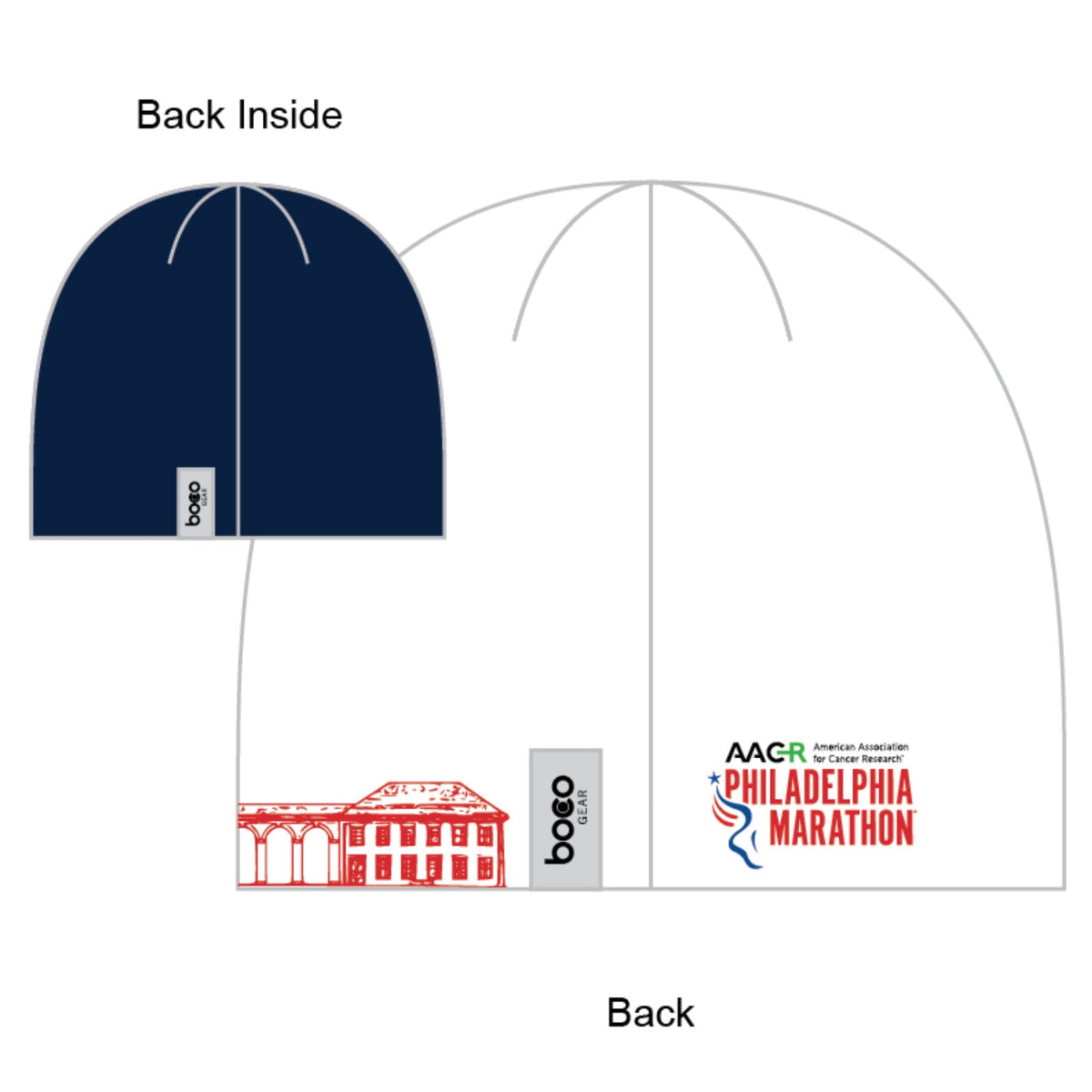 Beanie -White Tech Fleece- City Hall