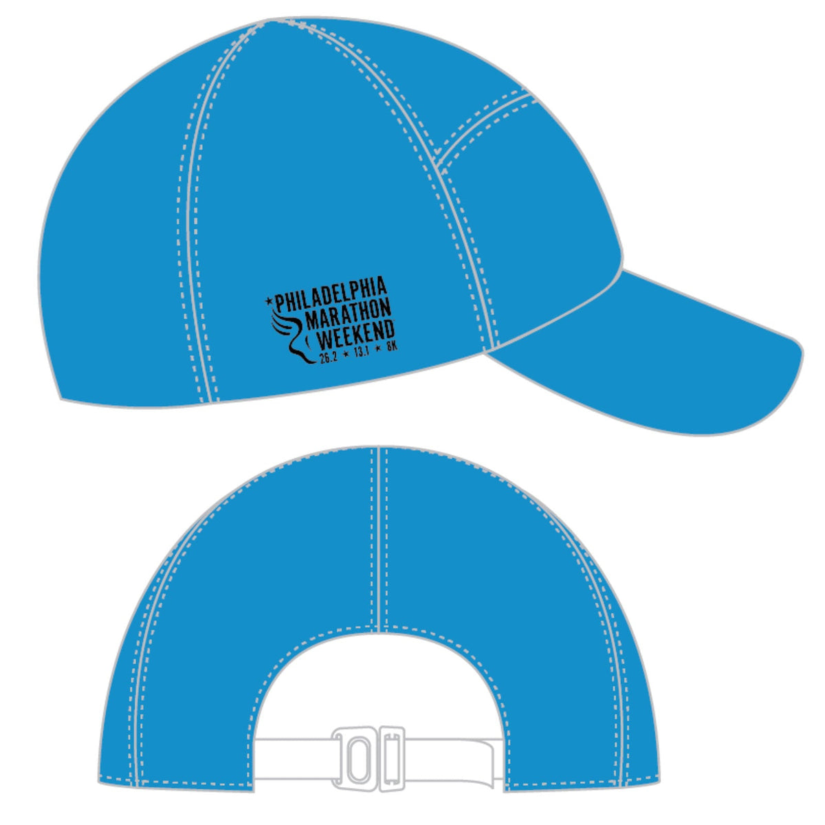 Cap -Hi Viz Blue Cadence Tech- Run Philly