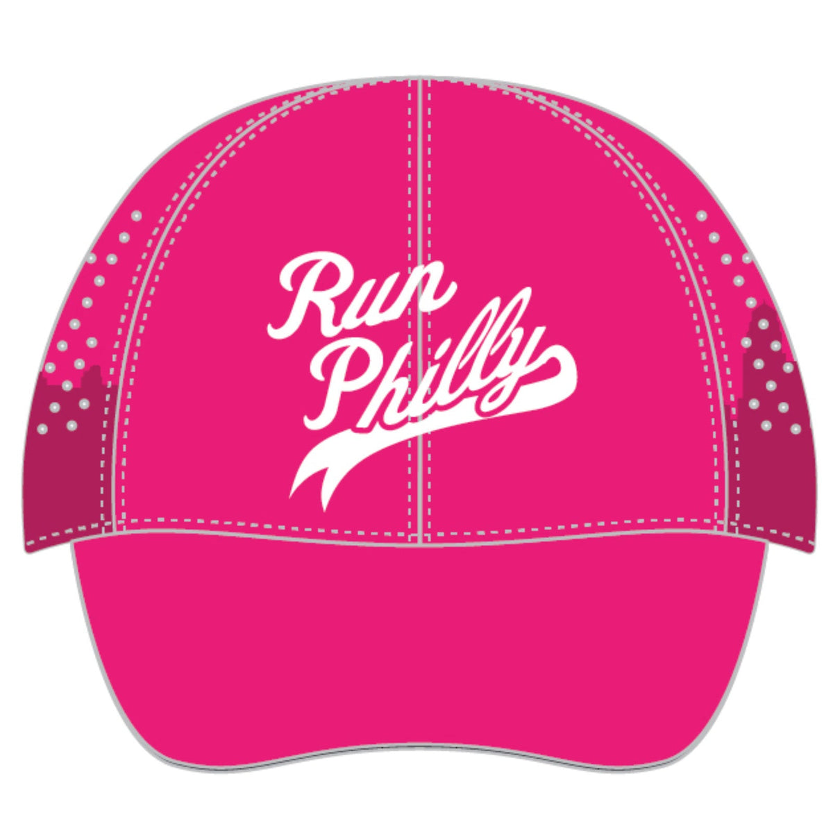 Cap -Hot Pink Ponytail Laser-Cut Tech- Run Philly