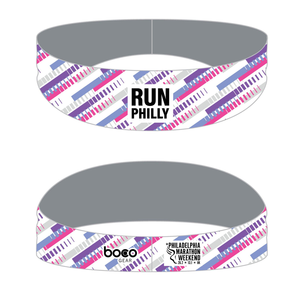 Headband -White/Purple- Dazzle
