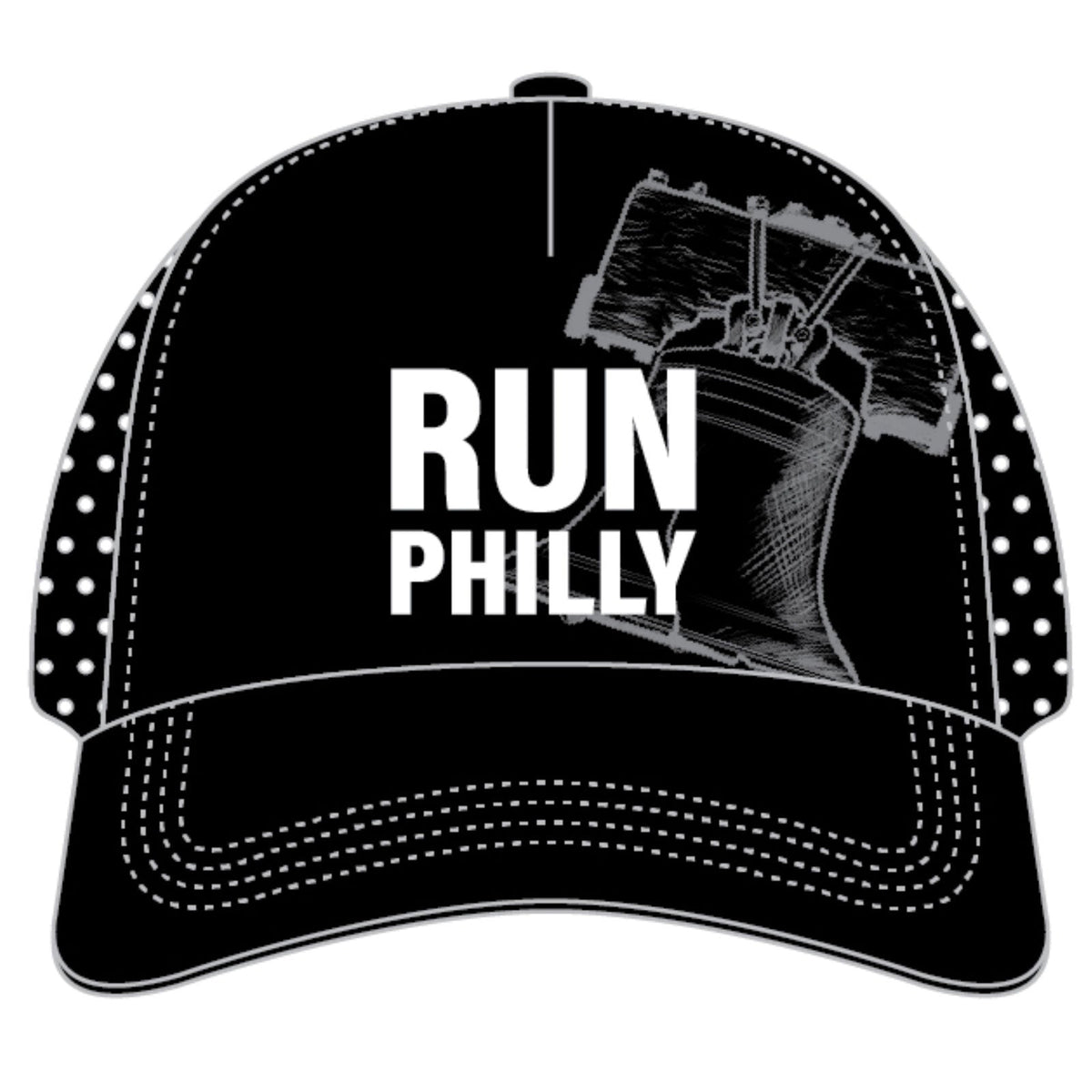 Trucker -Black Laser-Cut Tech- Run Philly