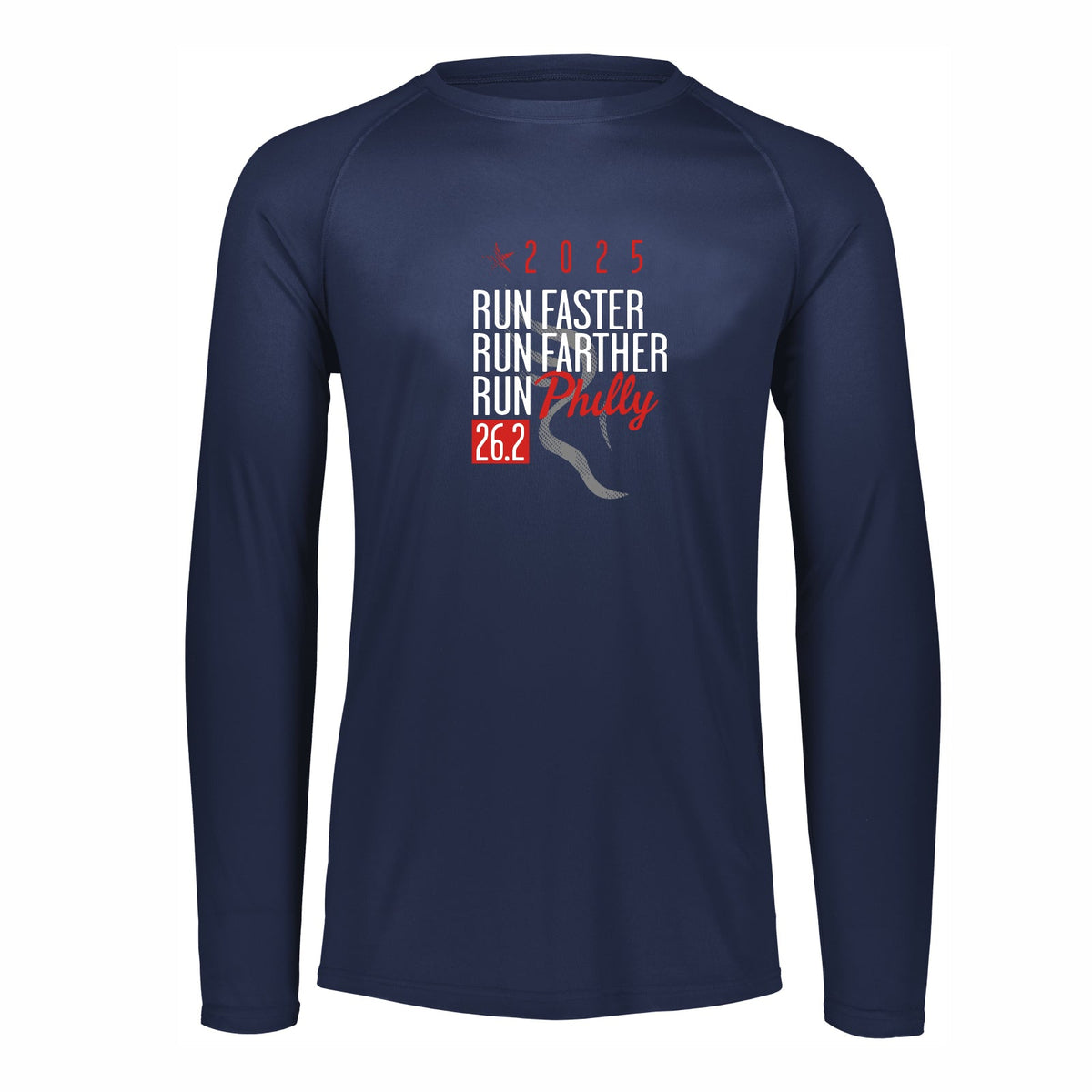 Adult LS Tech Tee -Navy- PMW 2025 Course
