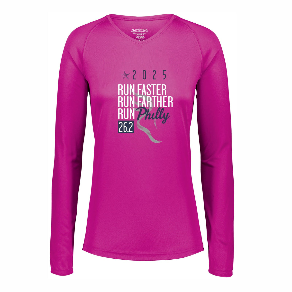 Fitted LS Tech V-Neck Tee -Power Pink- PMW 2025 Course