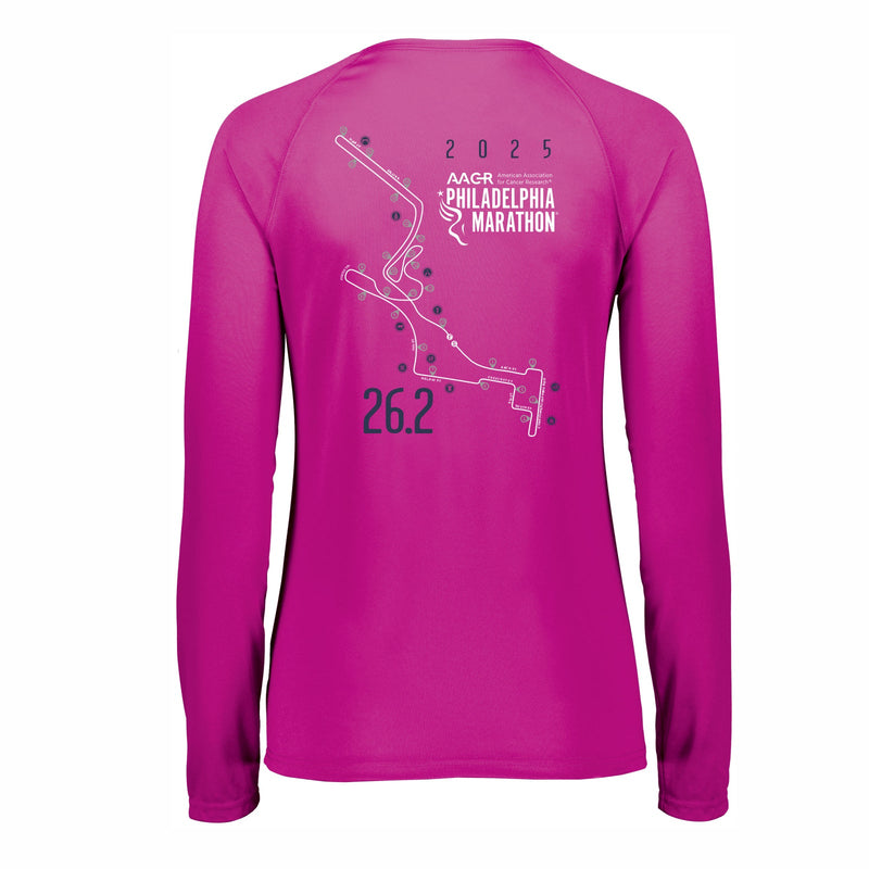 Fitted LS Tech V-Neck Tee -Power Pink- PMW 2025 Course