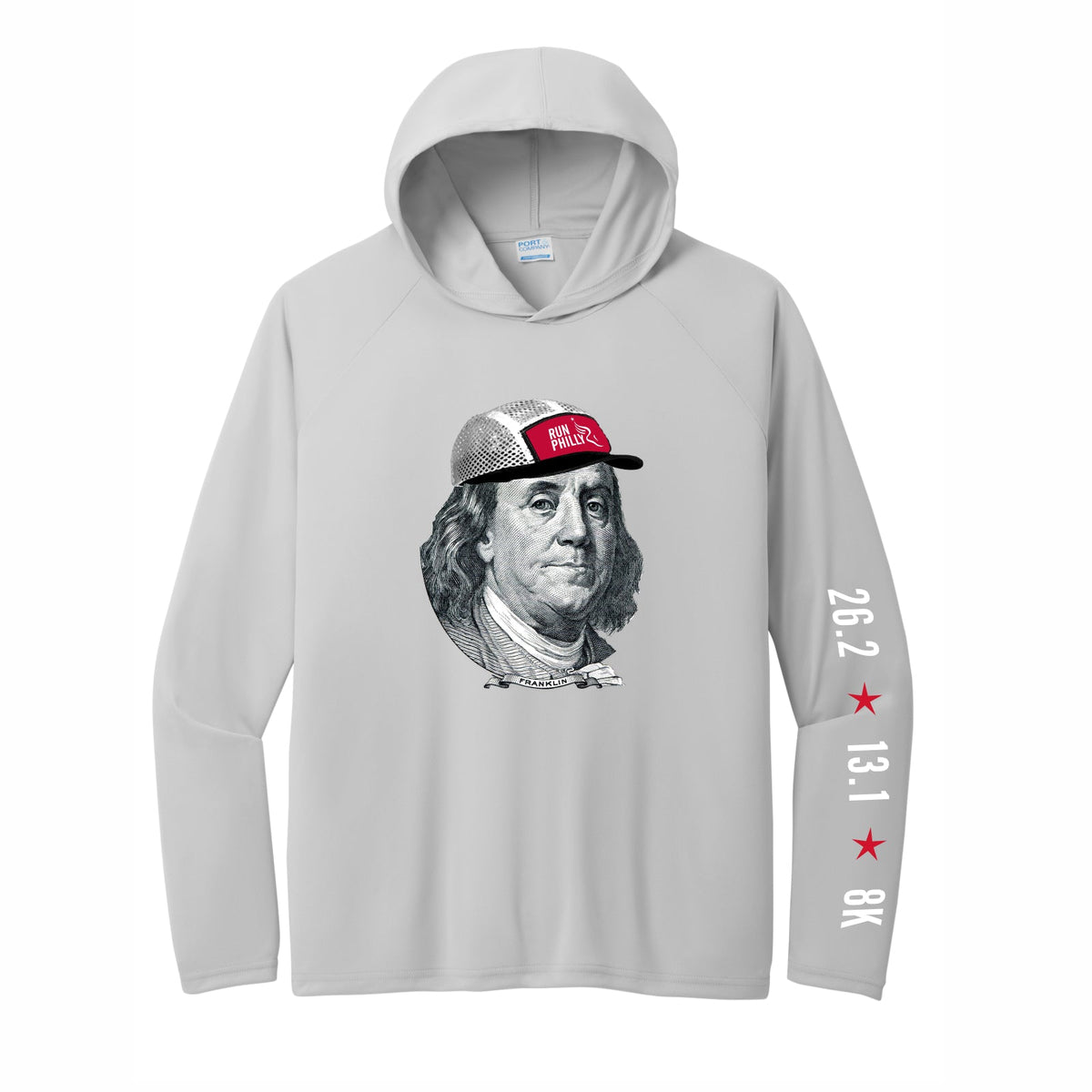 Adult LS Tech UPF Sun Hoody -Silver- Ben