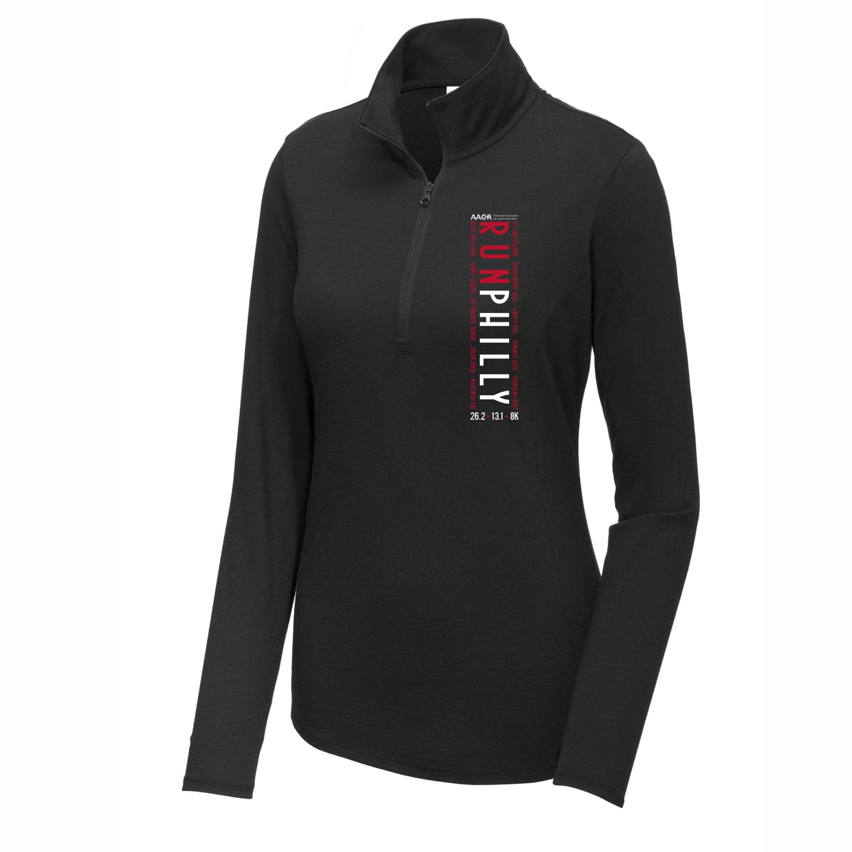 Fitted Triblend 1/4 Zip -Black Triad- PMW LCP
