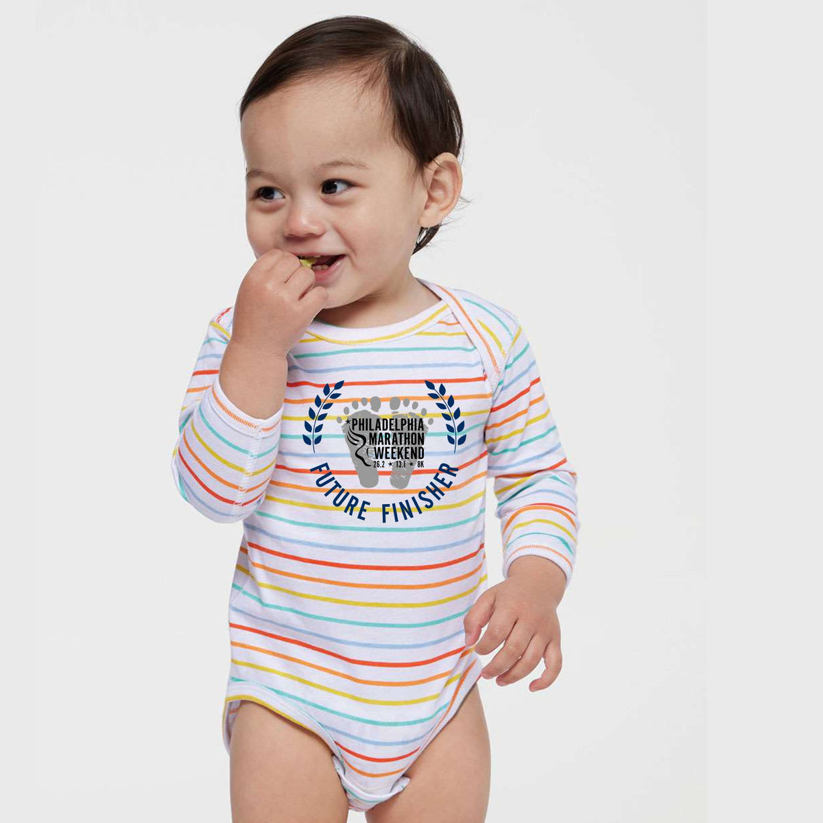 Infant LS Jersey Onesie -Rainbow- Future