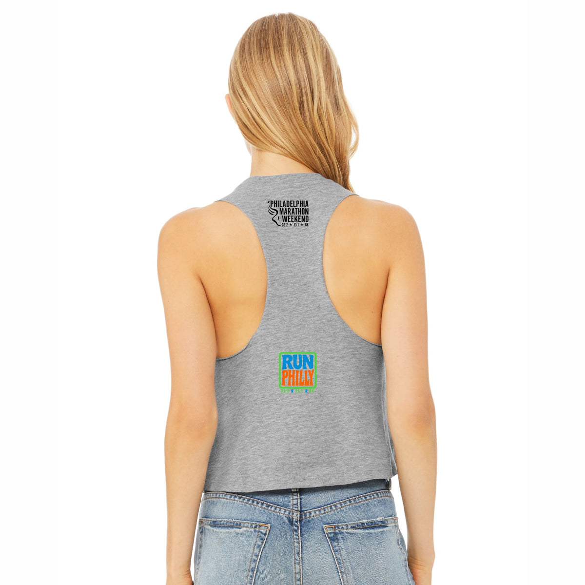 Fitted Crop Tank -Athletic Heather- PMW Groovy