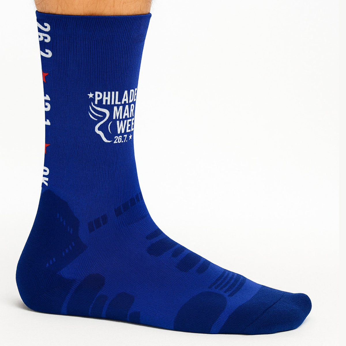 Adult Crew Socks -Royal- PMW Logo