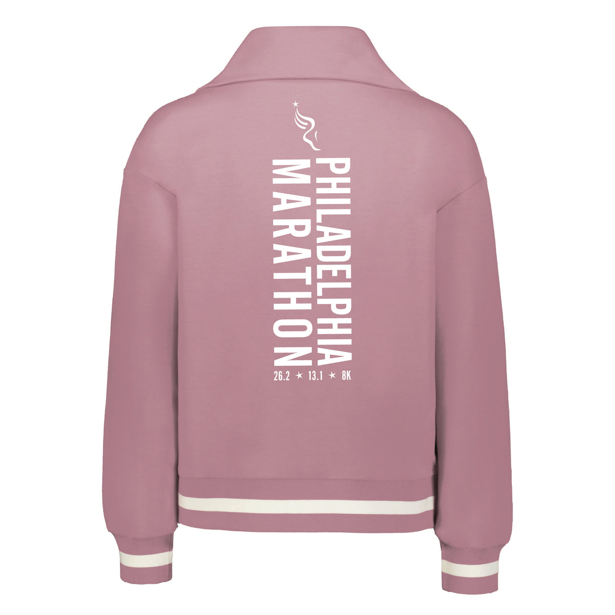 Fitted Prep 1/4 Zip -Rosewood- PMW Big Logo