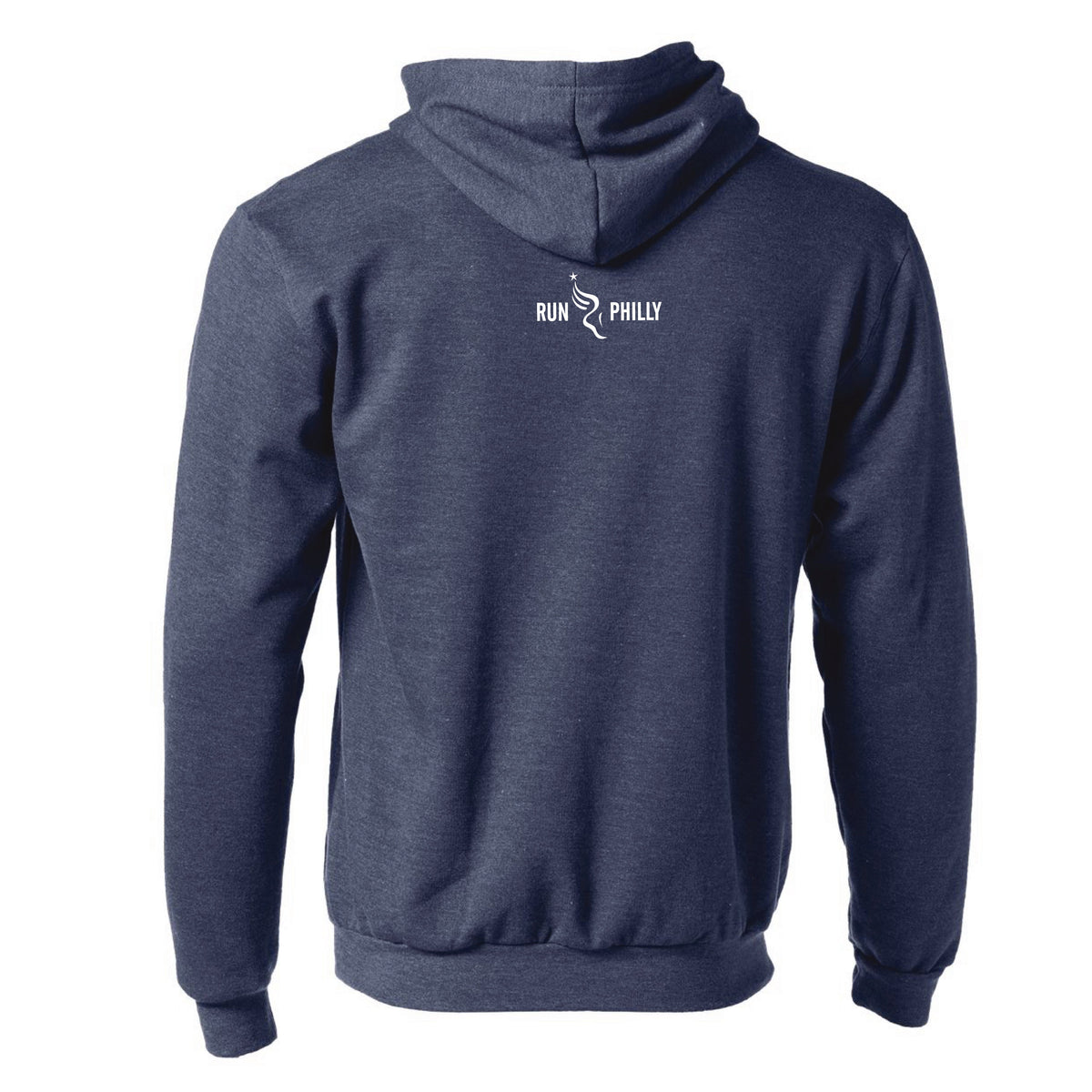 Adult Fleece Hoody -Heather Denim- PMW Embroidery