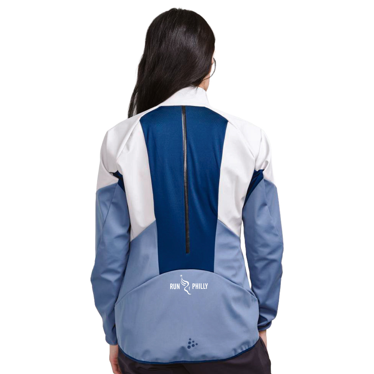Fitted CRAFT Zip Soft Shell -Ash/Flow- PMW Embroidery