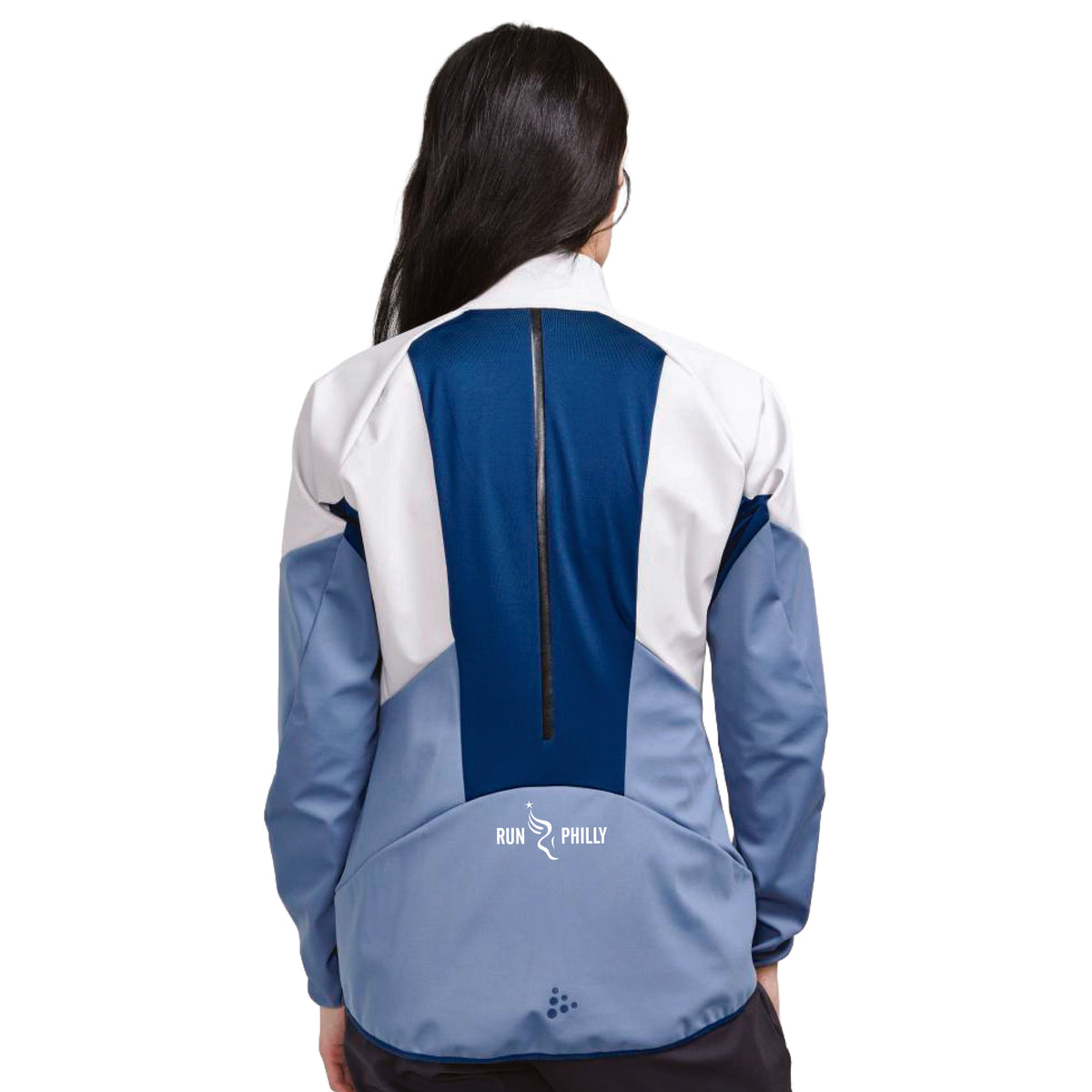 Fitted CRAFT Zip Soft Shell -Ash/Flow- PMW Embroidery