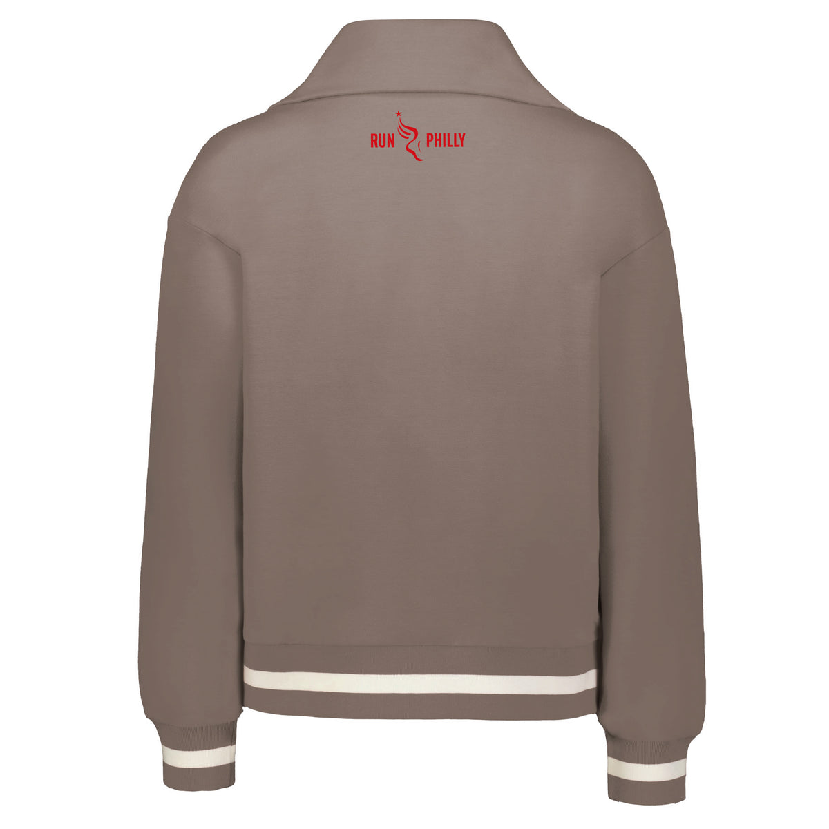 Fitted Prep 1/4 Zip -Mink- PMW Embroidery