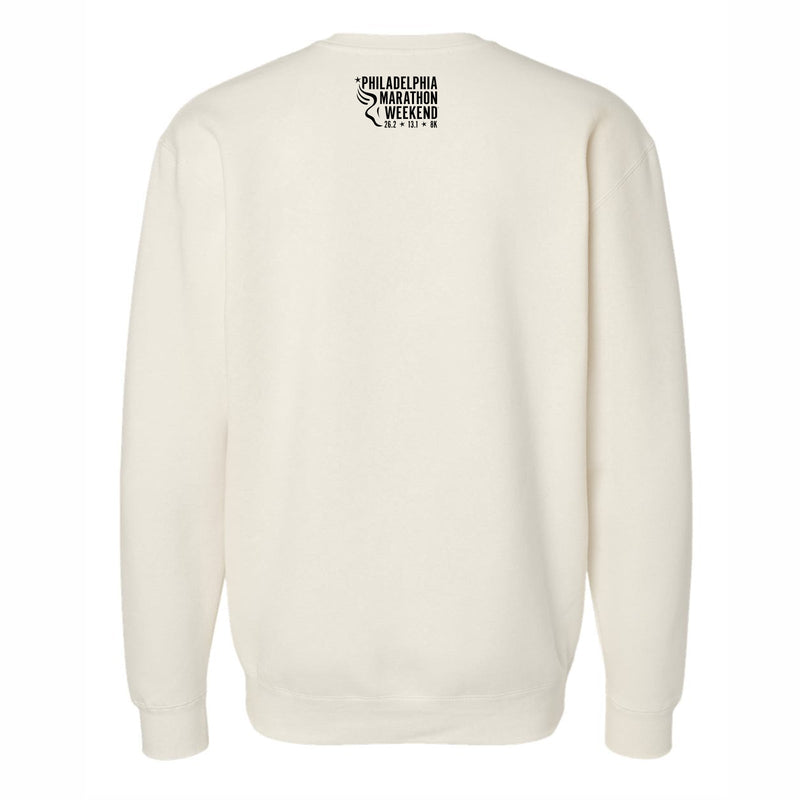 Adult Fleece Heavy Crew -Bone- Center Embroidery