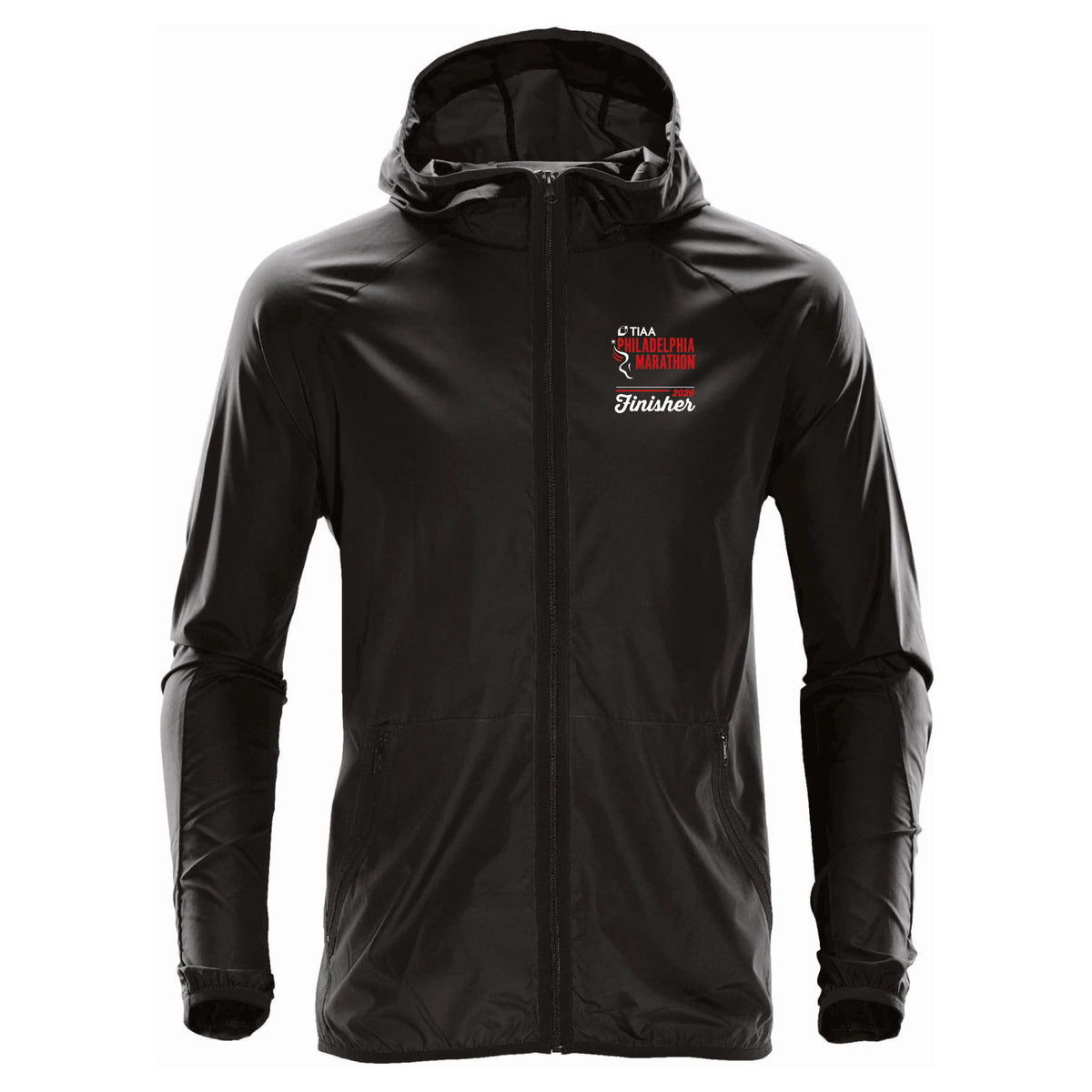 Adult Zip Hooded Shell -Black- TIAA 2026 Finisher Embr.