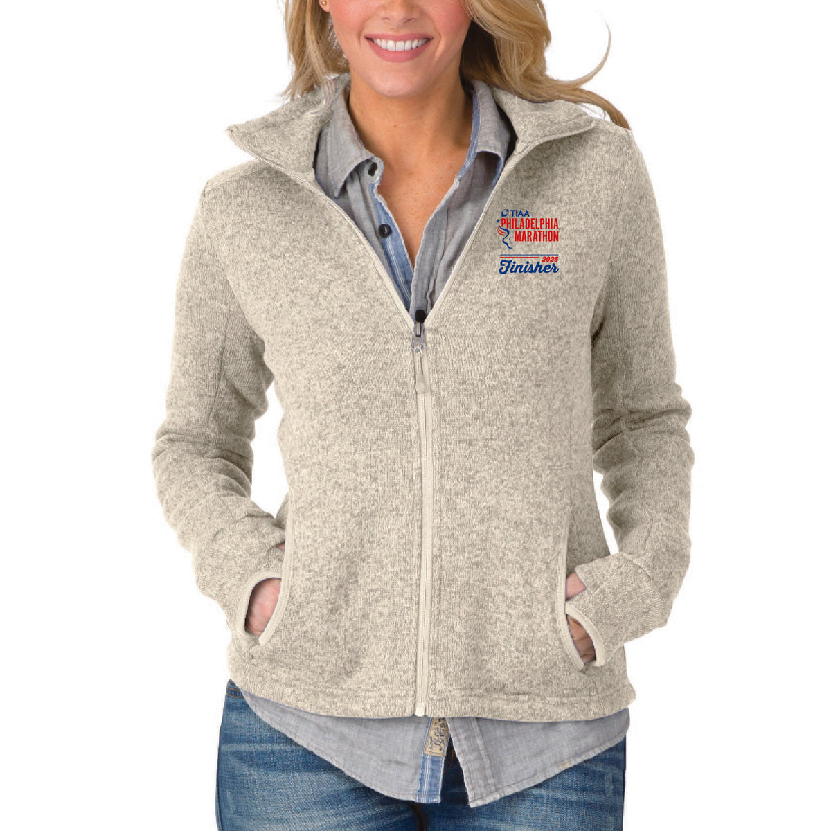 Fitted Sweaterfleece -Oatmeal- TIAA 2026 Finisher Embr.