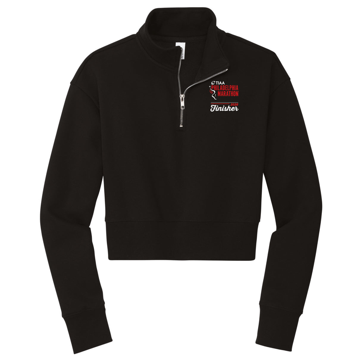 Fitted Crop Fleece 1/2 Zip -Black- TIAA 2026 Finisher Embr.