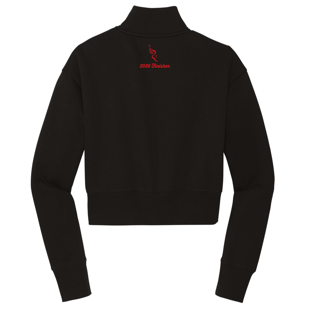 Fitted Crop Fleece 1/2 Zip -Black- TIAA 2026 Finisher Embr.