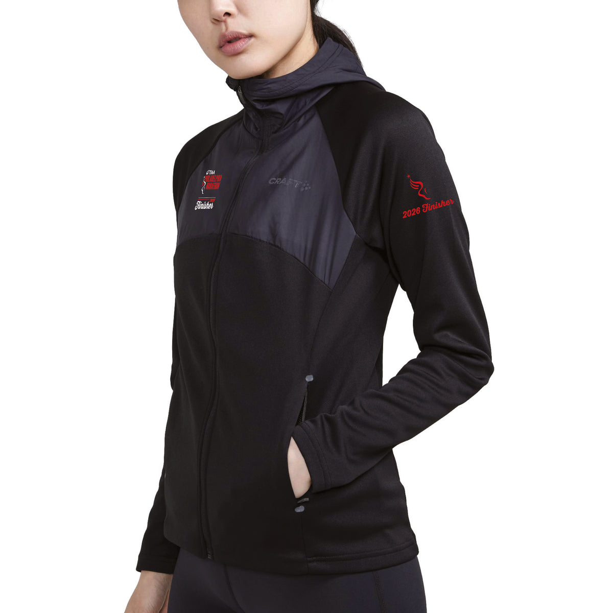 Fitted CRAFT Hooded Jacket -Black- TIAA 2026 Finisher Embr.