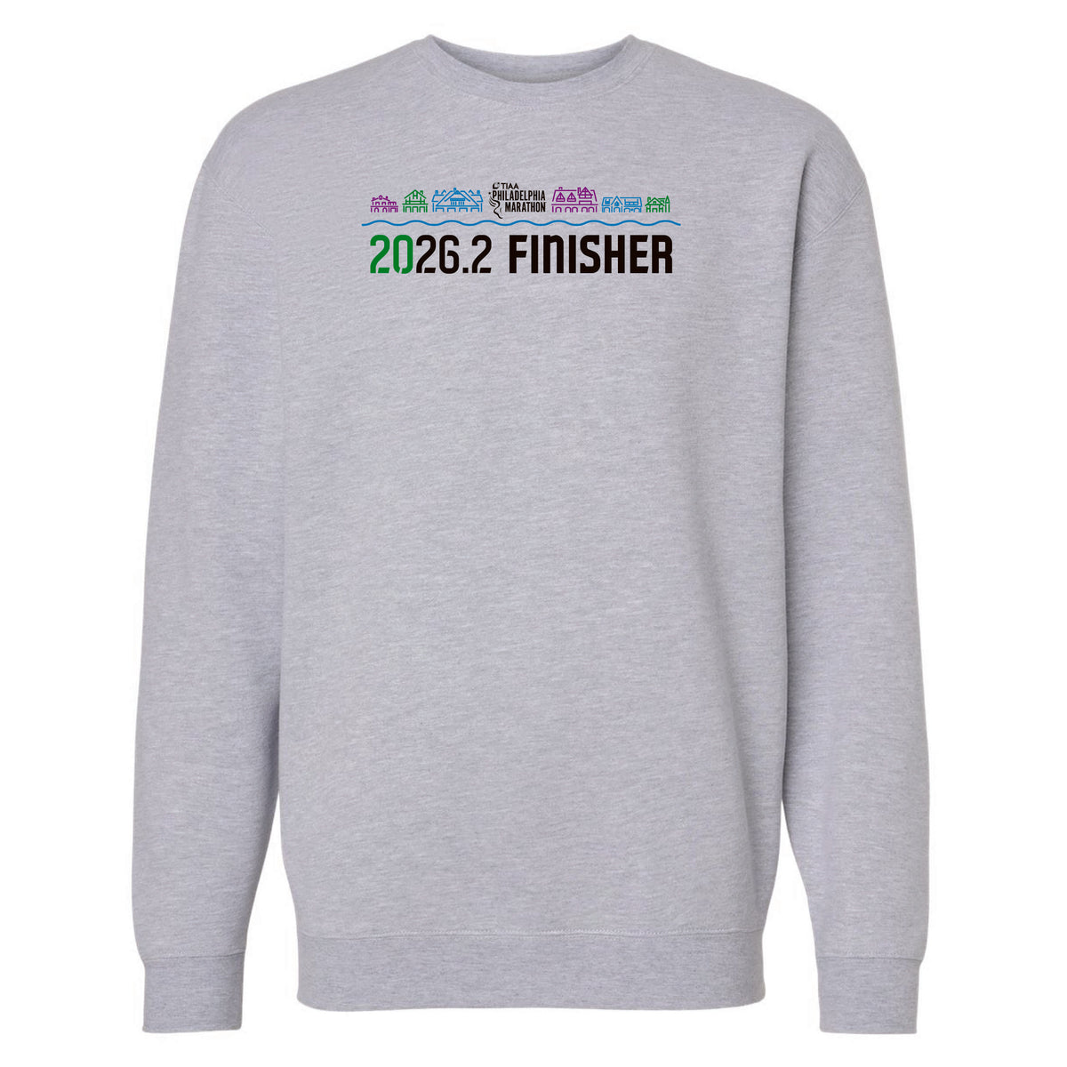 Adult Fleece Heavy Crew -Grey Heather- TIAA 2026 Finisher