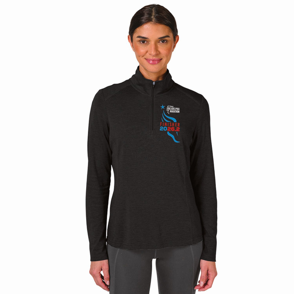 Fitted Triblend 1/4 Zip -Black Heather- TIAA 2026 Finisher