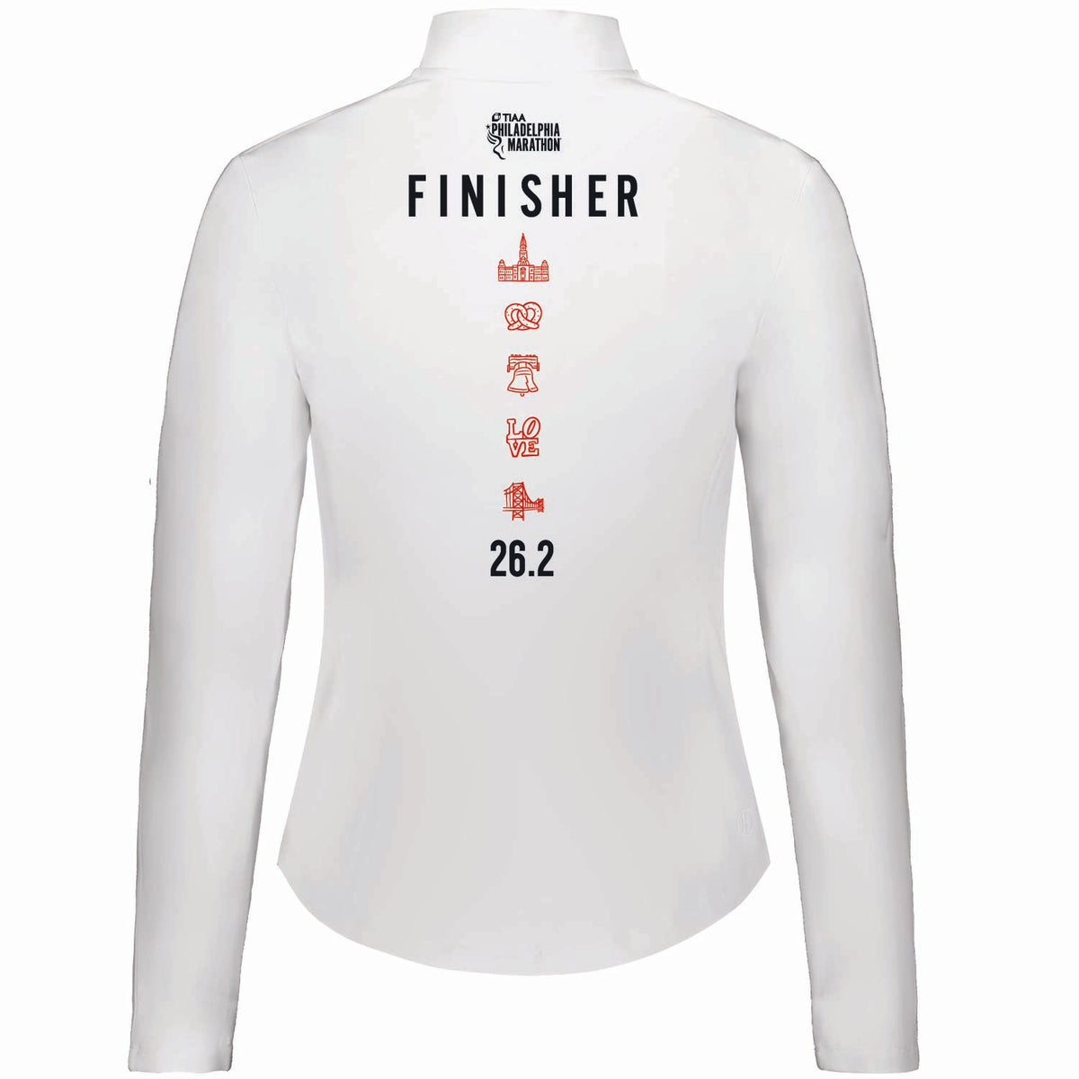 Fitted Tech Court 1/4 Zip -White- TIAA 2026 Finisher
