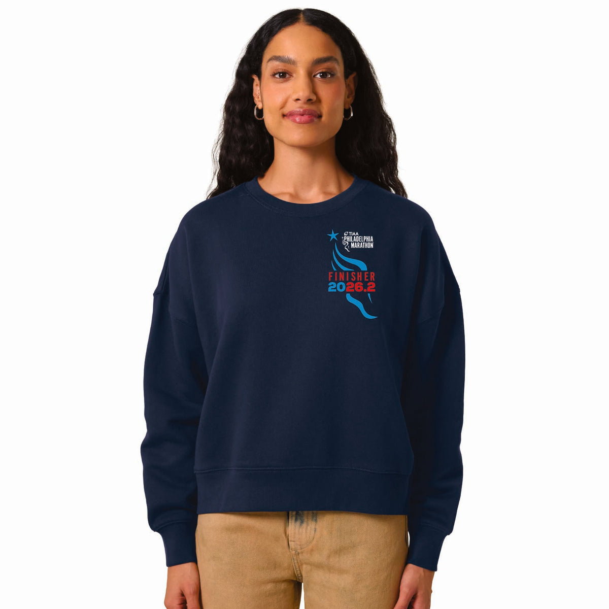 Fitted Eco Fleece Crew -French Navy- TIAA 2026 Finisher