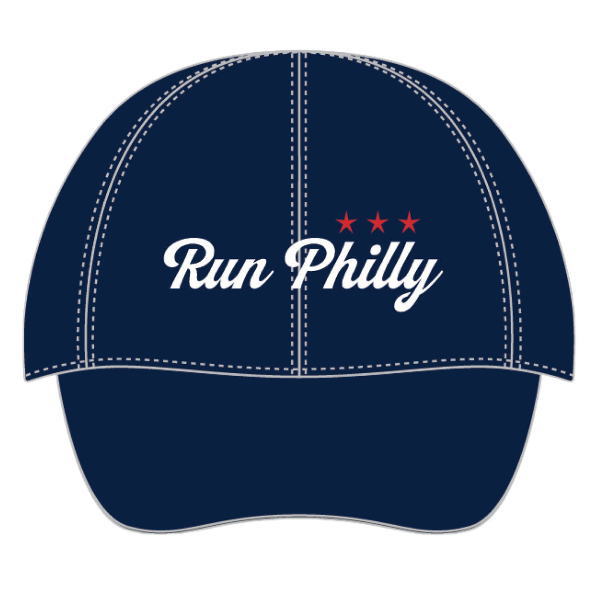 Cap -Navy Tech Laser-Cut- TIAA Run Philly