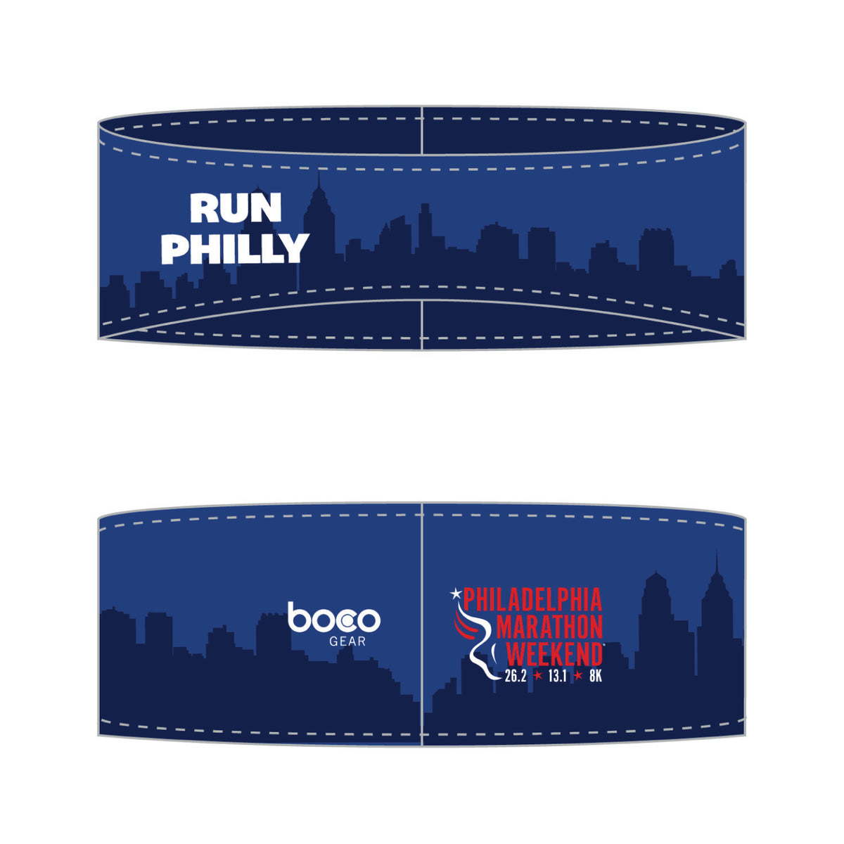 Ear Warmer -Blue Tech Fleece- PMW Run Philly